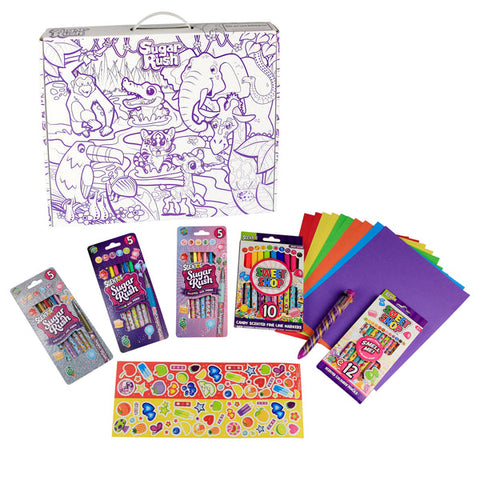 Scentos Sugar Rush Scented Mega Colouring Set | Candy Scented Art Kit ...