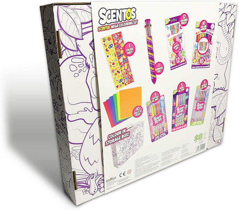 Scentos Sugar Rush Scented Mega Colouring Set | Candy Scented Art Kit ...