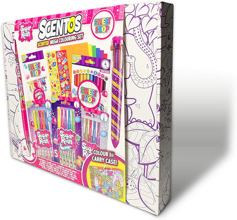 Scentos Sugar Rush Scented Mega Colouring Set | Candy Scented Art Kit ...