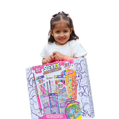 Scentos Sugar Rush Scented Mega Colouring Set | Candy Scented Art Kit ...