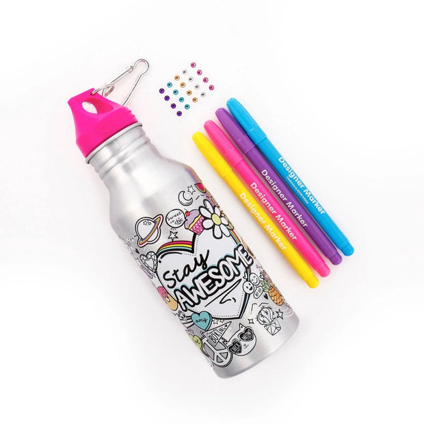 Just My Style- Color Your Own Water Bottle - The Write Stuff