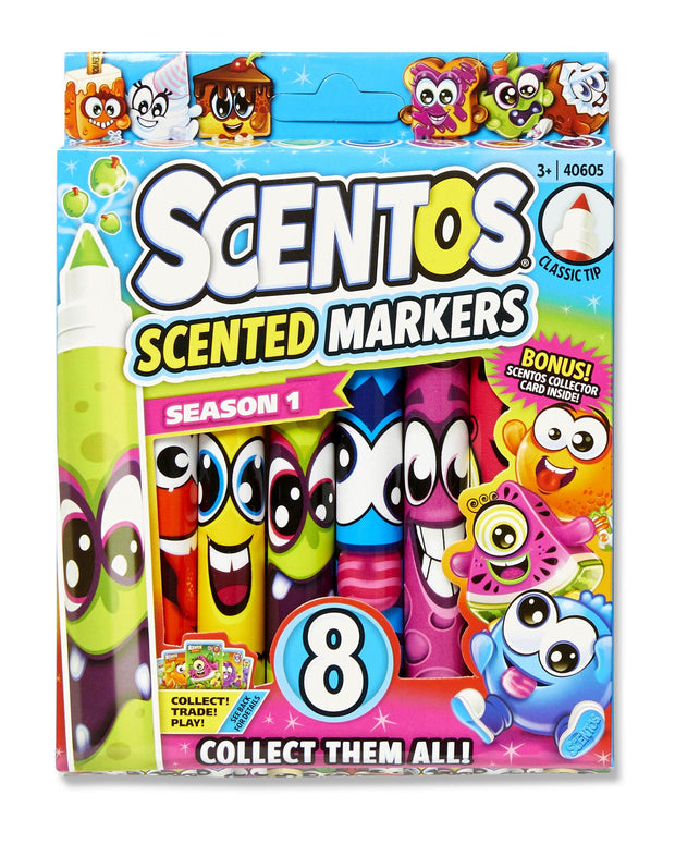 Scentos Scented Classic Markers - 8 Count