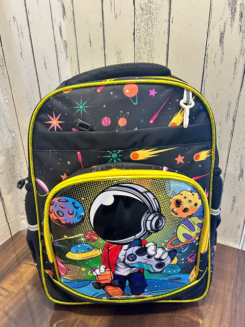 School Backpack with pencil case-  Space