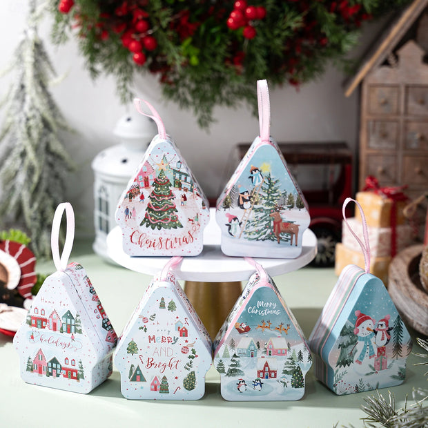 Christmas Star tin Box with lids