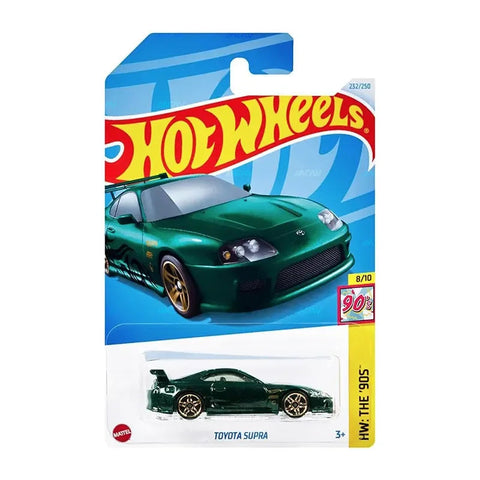 Hot Wheels 1:64 Toyota Supra | HW The 90’s Series 232/250 | Collectible Die-Cast Car for Ages 3+ (Green) - The Write Stuff