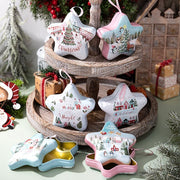 Christmas Star tin Box with lids
