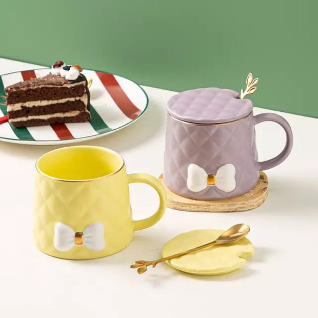 Pastel Bow Ceramic CeramiMugs