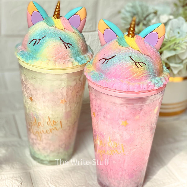 Unicorn 3D ice cream sipper