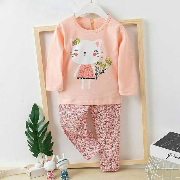 Kitty Pink Night Suit