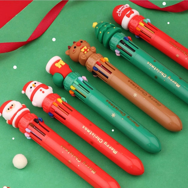 3D Christmas Pen 10 in 1  set of 2