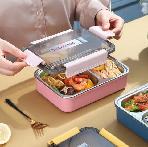 Tedemei 2 compartment steel Lunch box