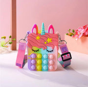 Unicorn Pop it Sling Bag