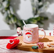 Coffee Mug with MiNi Santa cap Lid