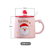 Coffee Mug with MiNi Santa cap Lid