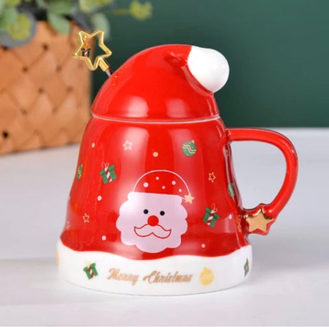 Santa Cap Christmas mug