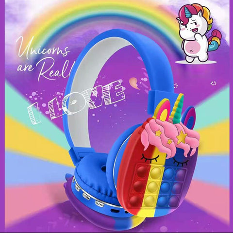 Unicorn Pop it Headphones