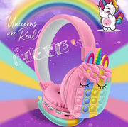 Unicorn Pop it Headphones