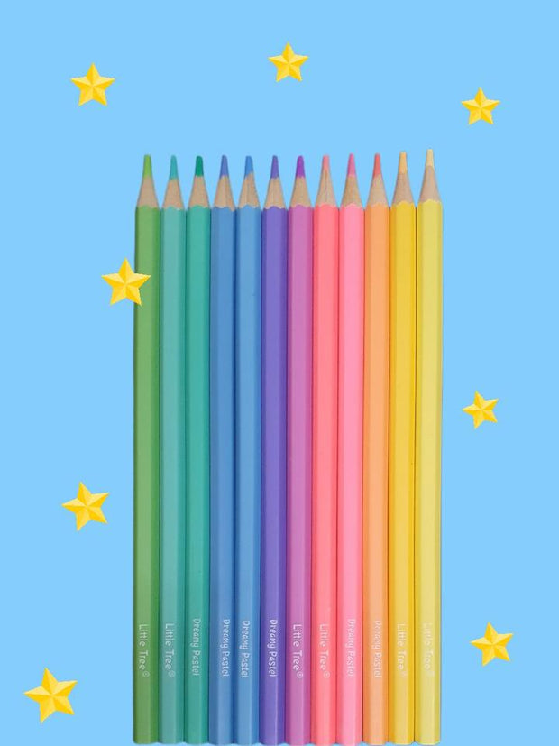 Pastel Color Pencils - 12 Colors