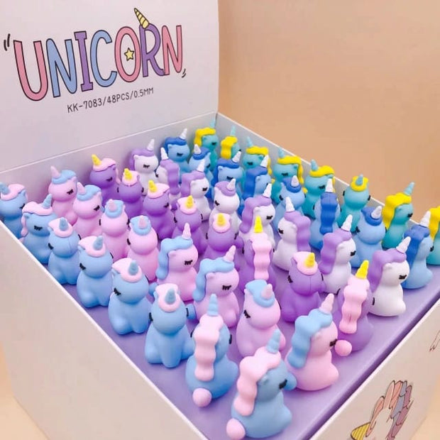 Unicorn 3D top pen set of 2