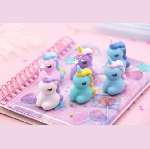 Unicorn 3D top pen set of 2