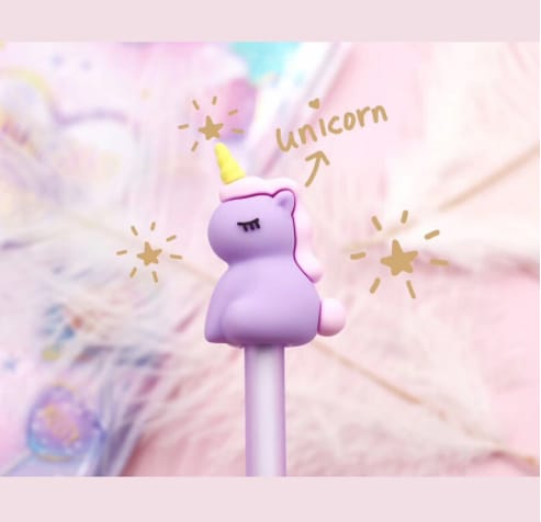 Unicorn 3D top pen set of 2