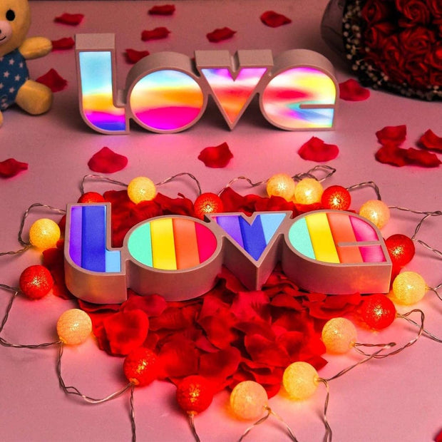 Love LED Multicolored Lamp