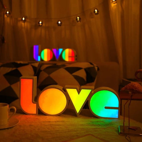 Love LED Multicolored Lamp