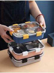 3 Compartment Stainless Steel Lunch Box