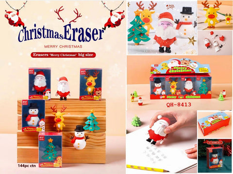 Christmas Theme Erasers Big