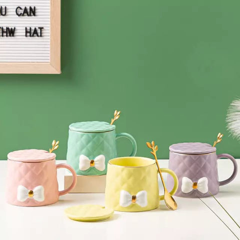 Pastel Bow Ceramic CeramiMugs