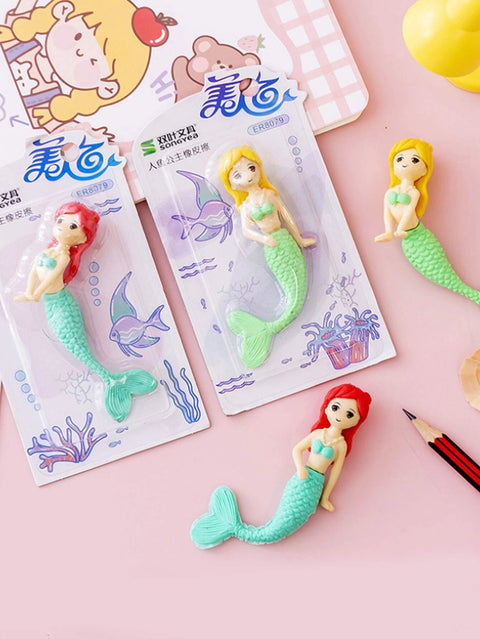 MERMAID ERASER - PACK OF 2